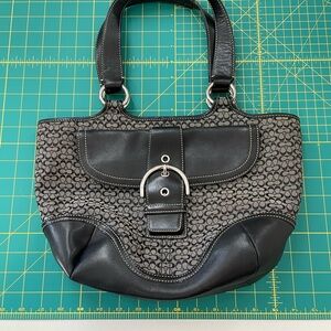 Vintage Black Coach #7081 Soho Signature Mini C's shoulder bag - NWOT